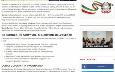 Europa Creativa, giovedì a Roma infoday sui Progetti di cooperazione