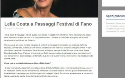 InScena / Lella Costa a Passaggi Festival di Fano