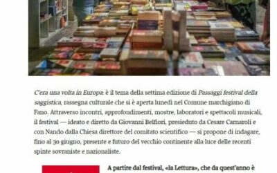 Passaggi, a Fano c’è l’Europa