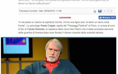 Il Giornale/Paolo Crepet: “Vorrei che Carola fosse mia figlia”