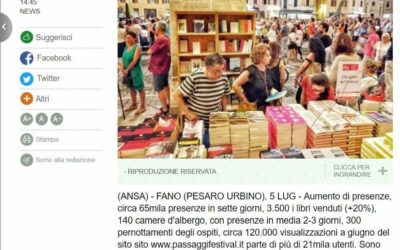 Ansa / Passaggi Festival Fano, 65mila presenze