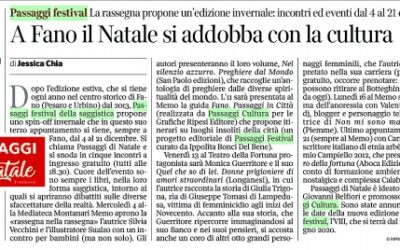 Corriere della Sera / A Fano il Natale si addobba con la cultura