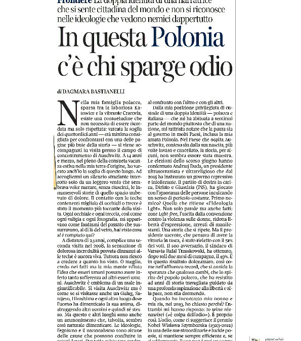 Corriere della Sera / La Lettura – In questa Polonia c’è chi sparge odio