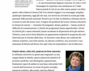 Corriere della Sera.it – Viaggia tra i banchi, troverai il futuro. Il libro di Dacia Maraini