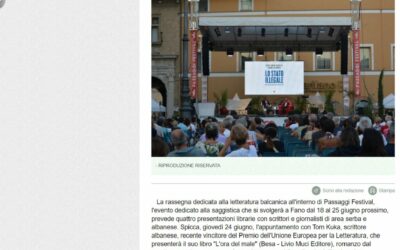 ANSA.it – Passaggi Festival Fano, quattro incontri letteratura Balcani