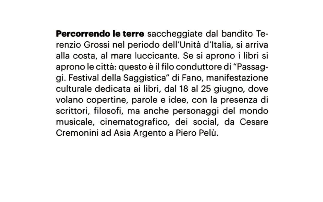 Il Resto del Carlino – Pesaro, viaggio a colori tra arte e natura