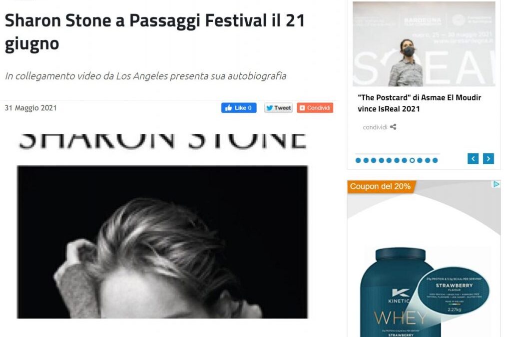 La Gazzetta del Mezzogiorno.it – Sharon Stone a Passaggi Festival il 21 giugno