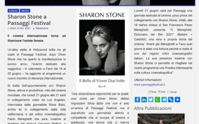 Il Titolo – Sharon Stone a Passaggi Festival