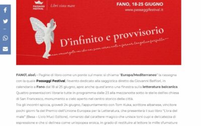 AISE – “Europa Mediterraneo”: la finestra di Passaggi Festival sulla letteratura balcanica