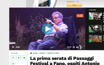 Corriere di Arezzo – La prima serata di Passaggi Festival a Fano, ospiti Antonio Di Bella e Levante