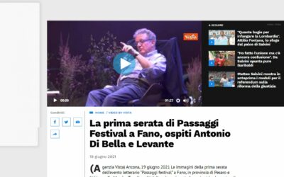 Libero Quotidiano.it – La prima serata di Passaggi Festival a Fano, ospiti Antonio Di Bella e Levante