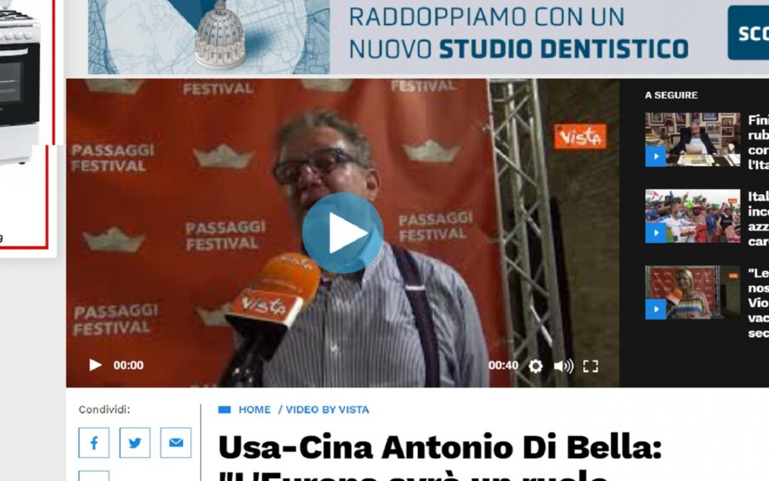 Libero Quotidiano.it – Usa-Cina Antonio Di Bella: “L’Europa avrà un ruolo importante”