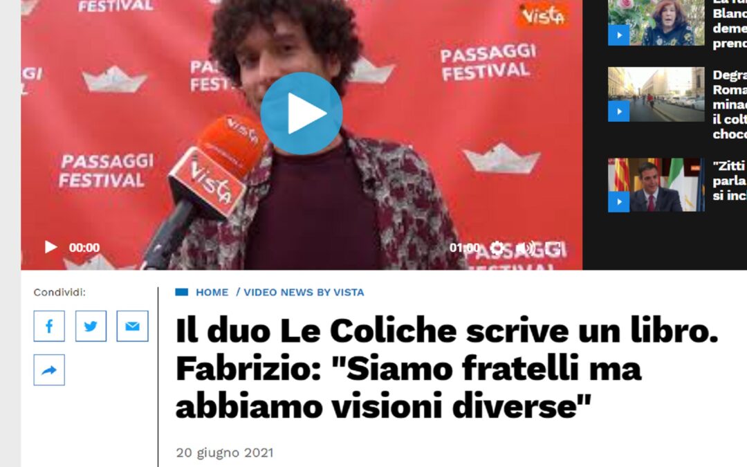 Il Tempo.it – Il duo Le Coliche scrive un libro. Fabrizio: “siamo fratelli ma abbiamo visioni diverse”