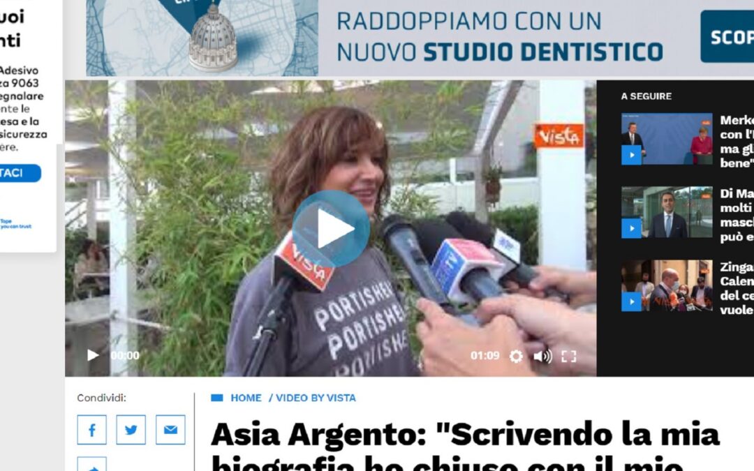 Libero Quotidiano.it – Asia Argento: “Scrivendo la mia biografia ho chiuso con il mio passato”