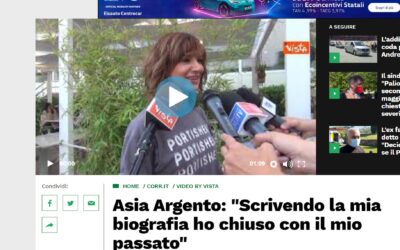 Corriere di Siena – Asia Argento: “Scrivendo la mia biografia ho chiuso con il mio passato”