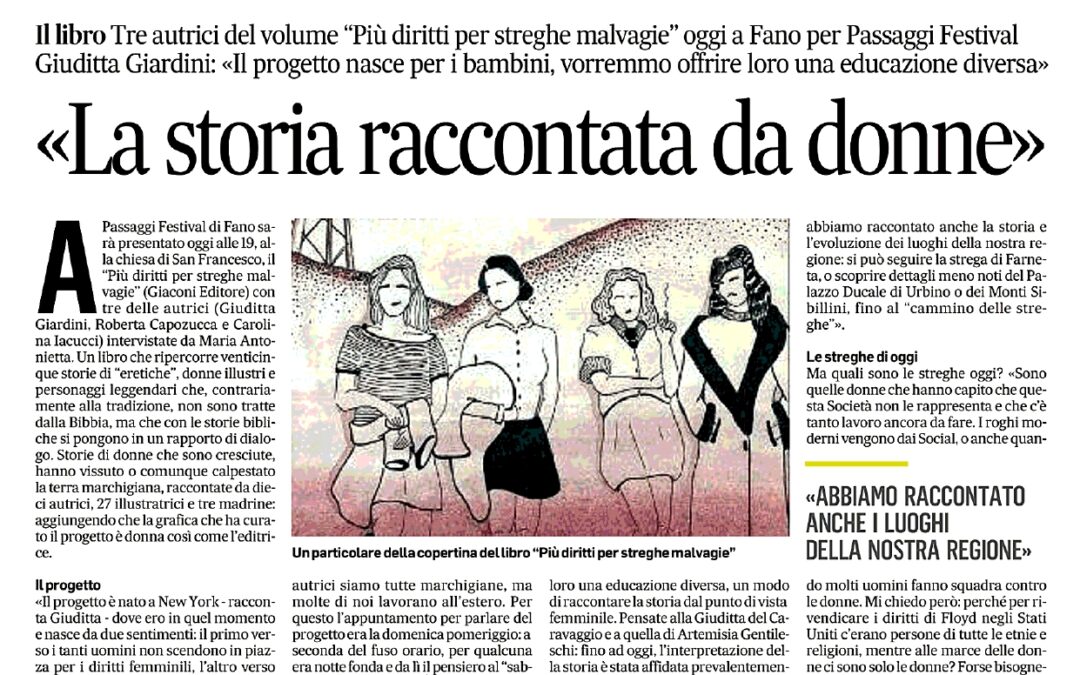 Corriere Adriatico – «La storia raccontata da donne»