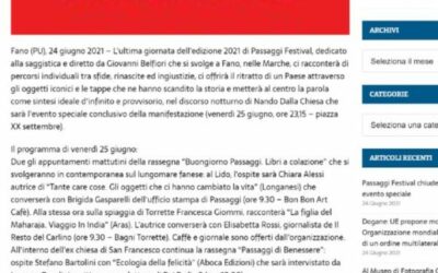 Paese Italia Press.it – Passaggi Festival chiude l’edizione 2021 con un evento speciale