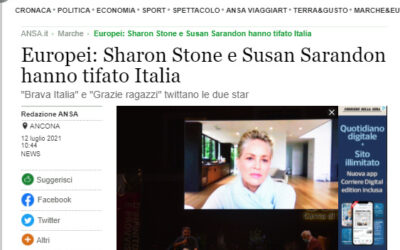 Ansa – Europei: Sharon Stone e Susan Sarandon hanno tifato Italia