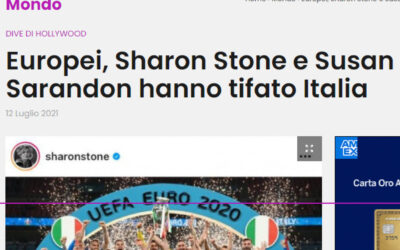 Gazzetta del Sud – Europei, Sharon Stone e Susan Sarandon hanno tifato Italia