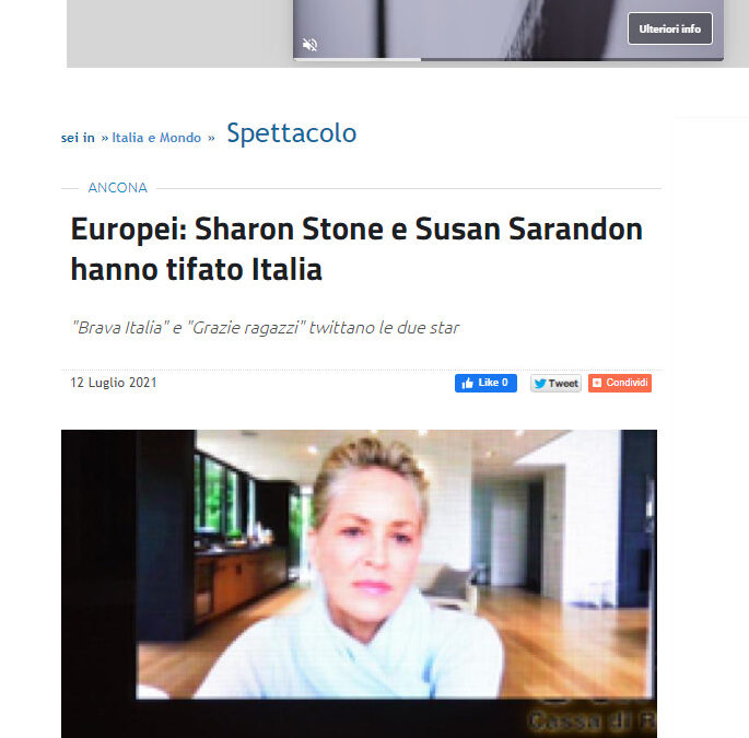 La Gazzetta del Mezzogiorno.it – Europei: Sharon Stone e Susan Sarandon hanno tifato Italia