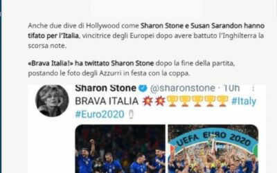 Oltre Brescia – “Brava Italia” e “Grazie ragazzi”, i tweet di Sharon Stone e Susan Sarandon