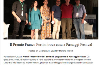 L’Opera per Tutti – Il Premio Franco Fortini trova casa a Passaggi Festival