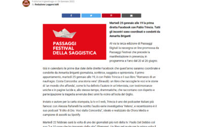 Leggere Tutti – Passaggi Digitali torna la rassegna on line di Passaggi Festival