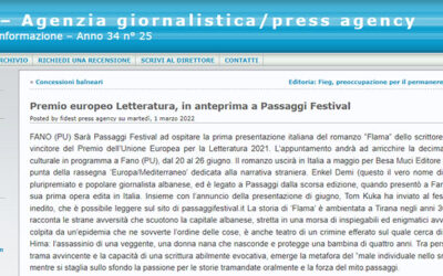 Fidest – Premio europeo Letteratura, in anteprima a Passaggi Festival