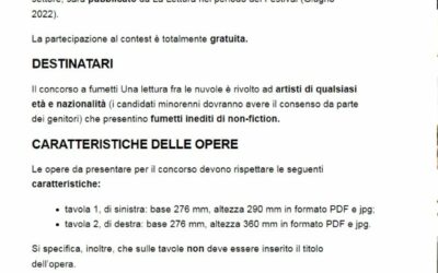 Ti Consiglio – Concorso di fumetti Una lettura fra le nuvole, in palio 800 euro e altri premi