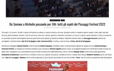 Zoom Magazine – Da Saviano a Michelin passando per Zilli: tutti gli ospiti del Passaggi Festival 2022