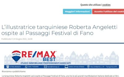 Lextra News – L’illustratrice tarquiniese Roberta Angeletti ospite al Passaggi Festival di Fano