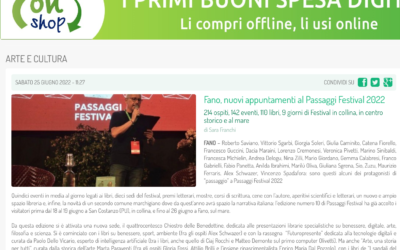 Cronaca Diretta – Fano, nuovi appuntamenti al Passaggi Festival 2022