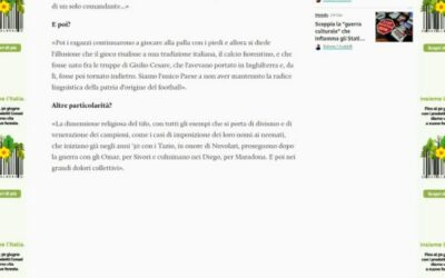 il Giornale – “Lo sport ci ha cambiato. Per gli italiani è una messa pagana. Il tifo diventa una fede”