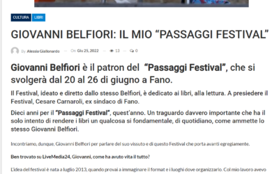 LiveMedia24 – GIOVANNI BELFIORI: IL MIO “PASSAGGI FESTIVAL”