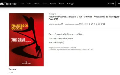 Giunti Editore – Francesco Guccini racconta il suo “Tre cene”. Nell’ambito di “Passaggi Festival” a Fano (PU)