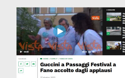 Corriere di Arezzo – Guccini a Passaggi Festival a Fano accolto dagli applausi