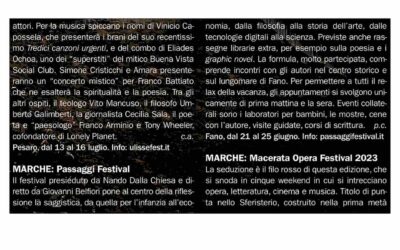 Dove – MARCHE: Passaggi Festival