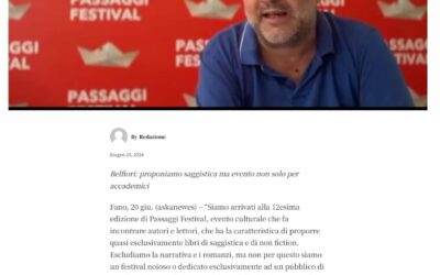 Campania Press – Libri, dal 26 al 30 giugno torna a Fano “Passaggi Festival”