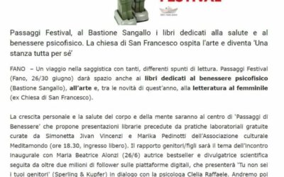 Marchenews24.it – Fano, PF24 i libri dedicati alla salute e al benessere psicofisico