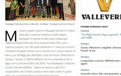 Il Resto del Carlino – Passaggi Festival pronto al decollo. Serfilippi: “Sostegno anche in futuro”