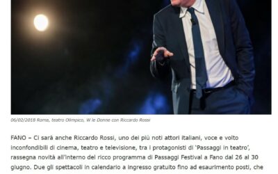 Occhio alla Notizia – Novità 2024, Passaggi Festival in teatro: i libri si prendono la scena