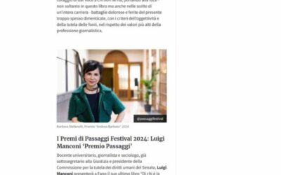 Rai News.it-Al Festival di Fano si assegna anche il premio dedicato ad Andrea Barbato