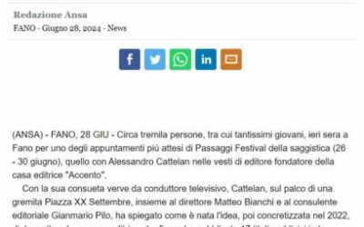 Ansa – Cattelan a Passaggi Festival, così è nata Accento