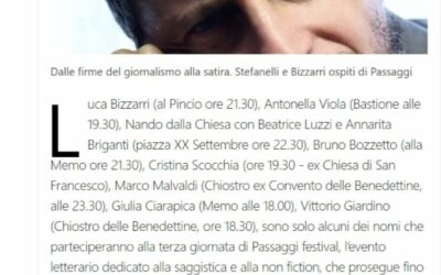 Il resto del Carlino-Dalle firme del giornalismo alla satira. Stefanelli e Bizzarri ospiti di Passaggi