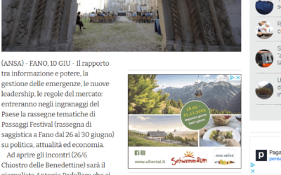 Alto Adige-Il rapporto tra informazione e potere a Passaggi Festival