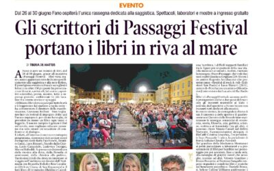 Il Tempo- Gli scrittori di Passaggi Festival portano i libri in riva al mare