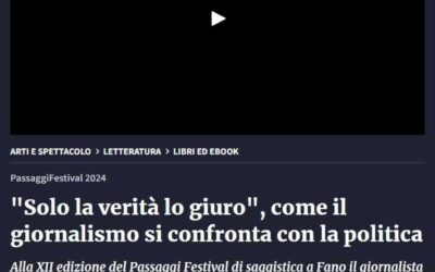 Rai News- Solo la verità lo giuro, come il giornalismo si confronta con la politica