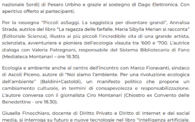 Vivere Fano-Passaggi Festival verso il gran finale: sabato maxi-schermo per la partita. Domenica salta la Mussolini, sì a Tersigni, Acampora, Fioravanti, Finocchiaro e a tanti altri