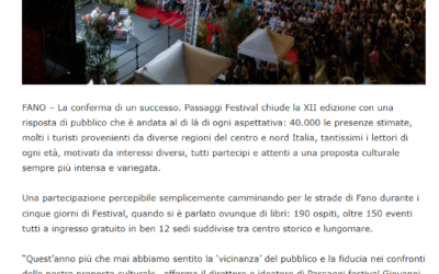 Occhio alla Notizia-Passaggi Fesival: circa 40.000 presenze, aumenta il flusso del turismo culturale