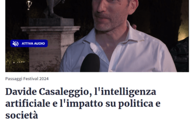 RaiNews-Davide Casaleggio, l’intelligenza artificiale e l’impatto su politica e società